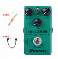 HKM-146387 Tube Screamer Guitar Effects Pedal with Switchable TS9/TS808 Modes, Metal Shell, True Bypass