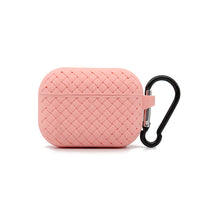 HKM-146579 Woven Pattern Silicone Headphone Sleeve for AirPods 1, 2, 3, and Pro