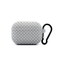 HKM-146579 Woven Pattern Silicone Headphone Sleeve for AirPods 1, 2, 3, and Pro