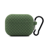 HKM-146579 Woven Pattern Silicone Headphone Sleeve for AirPods 1, 2, 3, and Pro