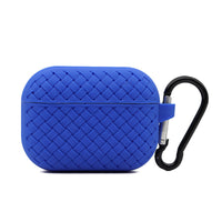 HKM-146579 Woven Pattern Silicone Headphone Sleeve for AirPods 1, 2, 3, and Pro