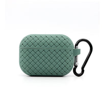 HKM-146579 Woven Pattern Silicone Headphone Sleeve for AirPods 1, 2, 3, and Pro