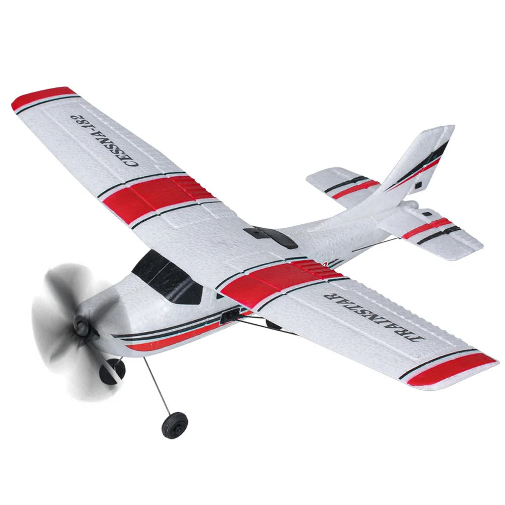 HKM-146643 Cassen 182 2.4G Remote Control Airplane with 3 Channels, Ready-to-Fly, Outdoor Use