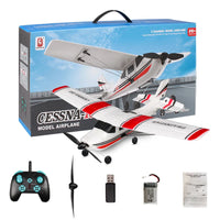 HKM-146643 Cassen 182 2.4G Remote Control Airplane with 3 Channels, Ready-to-Fly, Outdoor Use