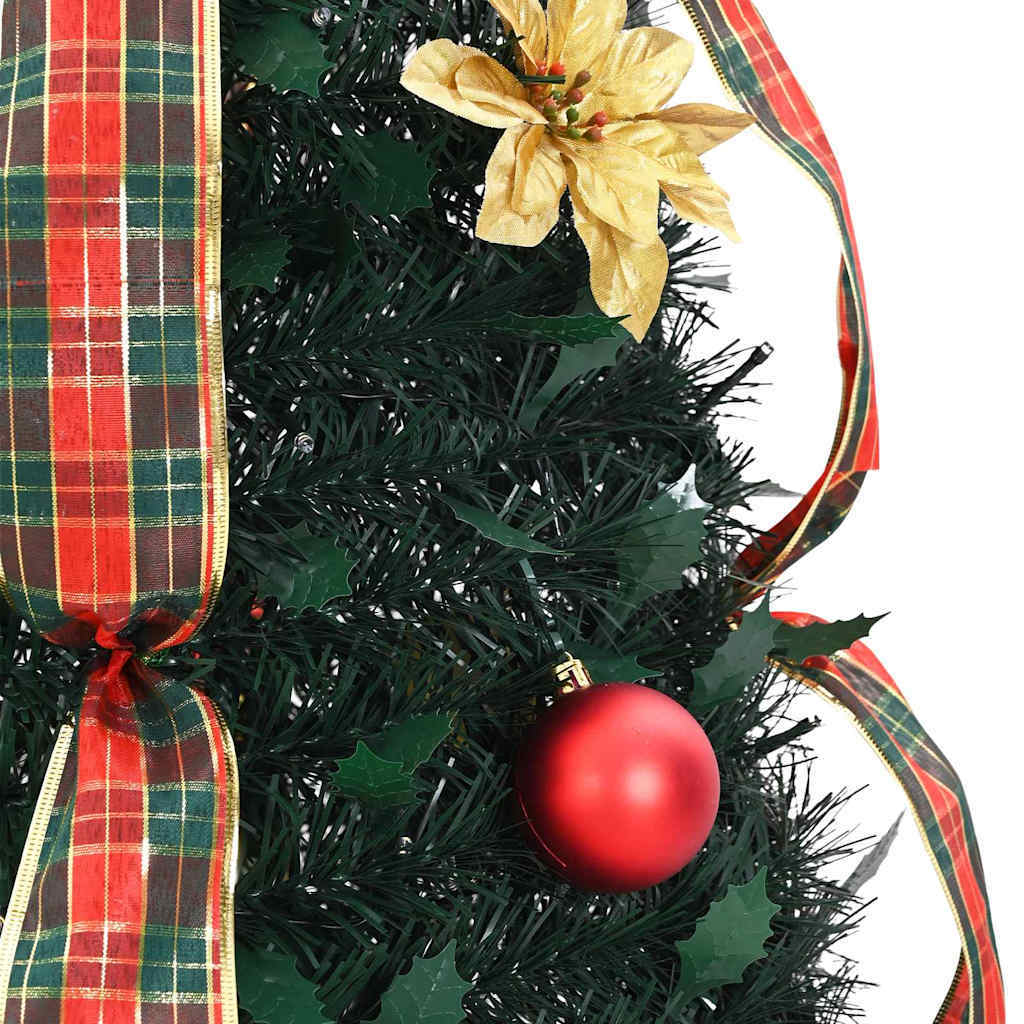 HKM-146643 Pre-Lit Artificial Christmas Tree with 50 Warm White LEDs - 120 cm, Art Deco Style, PVC Material