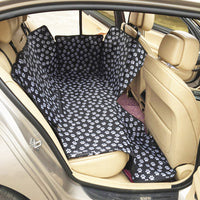 HKM-146707 Waterproof Thickened Dog Cushion for Car - Anti-Slip, Two-Seater Design, Black/Coffee