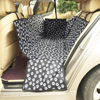 HKM-146707 Waterproof Thickened Dog Cushion for Car - Anti-Slip, Two-Seater Design, Black/Coffee