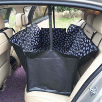 HKM-146707 Waterproof Thickened Dog Cushion for Car - Anti-Slip, Two-Seater Design, Black/Coffee