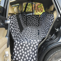 HKM-146707 Waterproof Thickened Dog Cushion for Car - Anti-Slip, Two-Seater Design, Black/Coffee