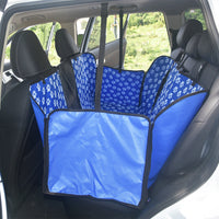HKM-146707 Waterproof Thickened Dog Cushion for Car - Anti-Slip, Two-Seater Design, Black/Coffee