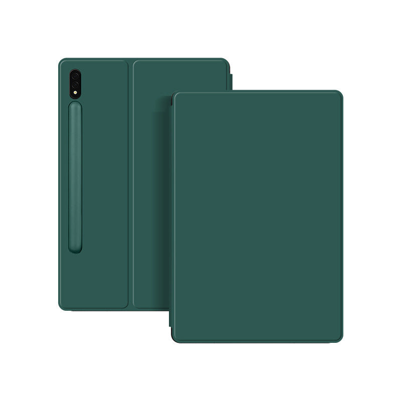 HKM-146771 Magnetic Protective Cover for Samsung Tablets - Fits Tab S9 FE Plus & S8 Ultra, Multi-Function Flip Case in Black, Blue, Gray, Green