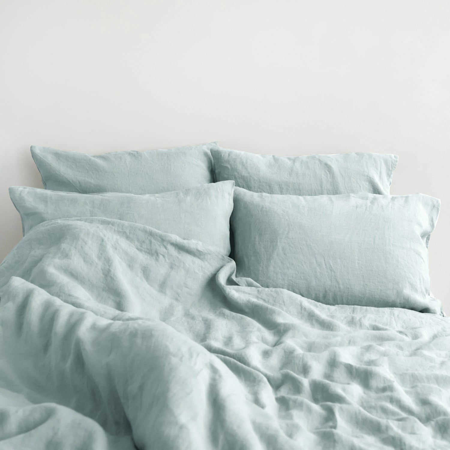 HKM-146835 Washed Pure Linen Four-Piece Bed Sheet Set with Quilt Cover and Pillowcases