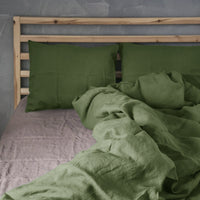 HKM-146835 Washed Pure Linen Four-Piece Bed Sheet Set with Quilt Cover and Pillowcases