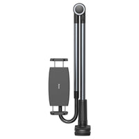 HKM-146899 Adjustable Long Arm Phone Stand for Bedside and Desktop Use in Space Gray and Silver