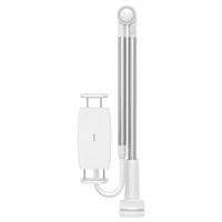 HKM-146899 Adjustable Long Arm Phone Stand for Bedside and Desktop Use in Space Gray and Silver
