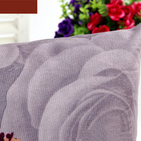 HKM-146899 Peony Printing and Dyeing Classic European Style Pillow Cover - Super Soft Polyester Cotton, 45x45cm, Suitable for Various Spaces