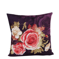 HKM-146899 Peony Printing and Dyeing Classic European Style Pillow Cover - Super Soft Polyester Cotton, 45x45cm, Suitable for Various Spaces