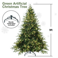 HKM-146963 Artificial Christmas Tree with Lights - 4ft to 9ft PE/PVC Hybrid Options Available
