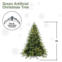 HKM-146963 Artificial Christmas Tree with Lights - 4ft to 9ft PE/PVC Hybrid Options Available