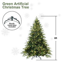 HKM-146963 Artificial Christmas Tree with Lights - 4ft to 9ft PE/PVC Hybrid Options Available