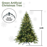 HKM-146963 Artificial Christmas Tree with Lights - 4ft to 9ft PE/PVC Hybrid Options Available