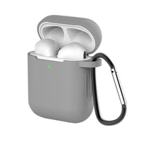 HKM-147027 Liquid Silicone Earphone Cover for AirPods (1st & 2nd Generation) - Simple Clamshell Design