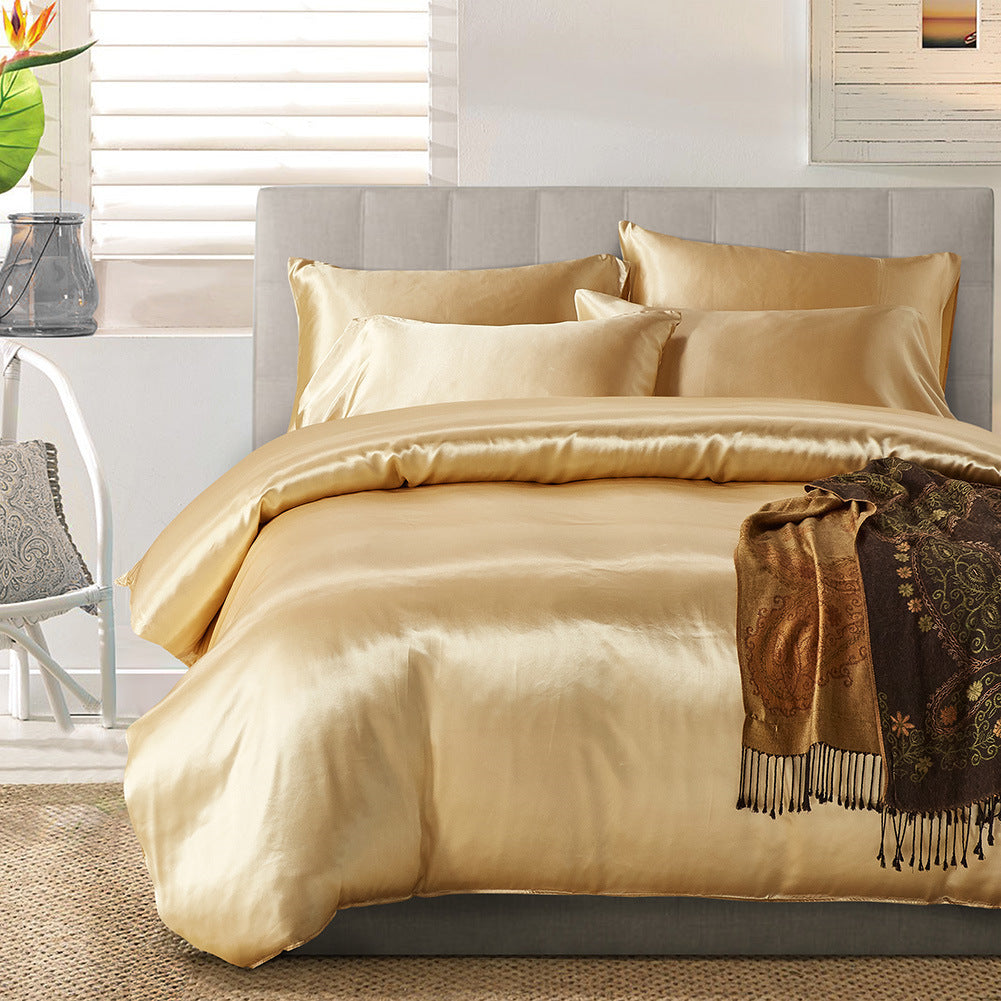 HKM-147155 Three-Piece Polyester Fiber Home Textile Set in American Sizes: Twin, Queen, King