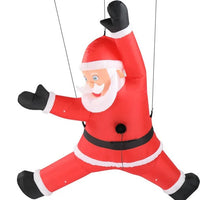HKM-147283 Lighted Inflatable Santa Claus Decoration with Gift Bag for Holiday Lawn and Garden Display