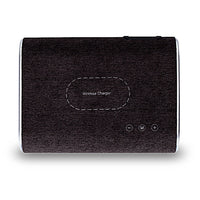 HKM-147539 Wireless Charging Bluetooth Speaker with Dual Stereo Sound and Over-Voltage Protection – Khaki/Dark Brown