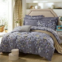 HKM-147603 Cotton Four-Piece Bedding Set with Various Sizes and Pillowcases