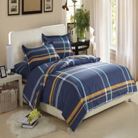 HKM-147603 Cotton Four-Piece Bedding Set with Various Sizes and Pillowcases