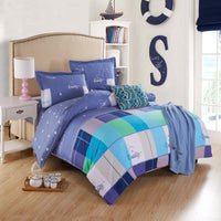 HKM-147603 Cotton Four-Piece Bedding Set with Various Sizes and Pillowcases