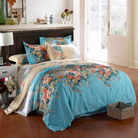 HKM-147603 Cotton Four-Piece Bedding Set with Various Sizes and Pillowcases