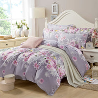 HKM-147603 Cotton Four-Piece Bedding Set with Various Sizes and Pillowcases