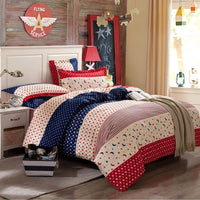 HKM-147603 Cotton Four-Piece Bedding Set with Various Sizes and Pillowcases