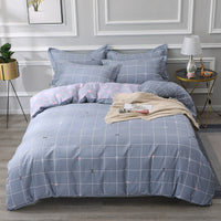 HKM-147603 Cotton Four-Piece Bedding Set with Various Sizes and Pillowcases