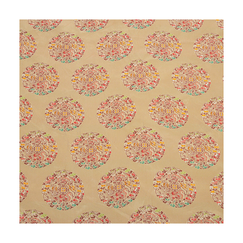 HKM-147667 Thickened Composite Silk Satin Fabric in Rich Flower Red with White Cotton Blend, 150 cm Wide, 240 g/㎡