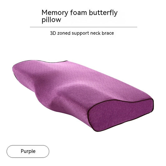 HKM-147795 Memory Foam Butterfly Shaped Pillow for Cervical Health - Multiple Colors and Sizes Available