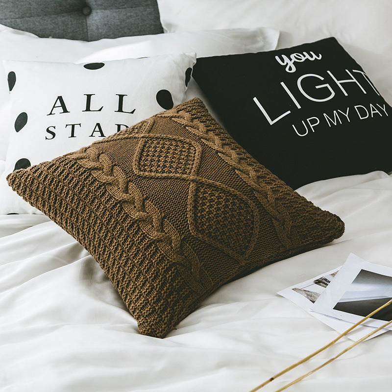 HKM-148115 Soft Decorative Pillow Case - Various Colors, 45x45 cm