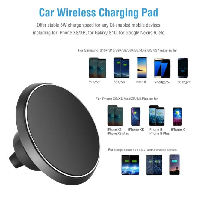 HKM-148179 Magnetic Wireless Car Charger for Quick and Easy Device Charging