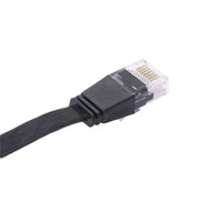HKM-148179 Retractable Category 6 Network Cable with RJ-45 Connector, 1m and 2m Lengths, Oxygen-Free Copper, Black