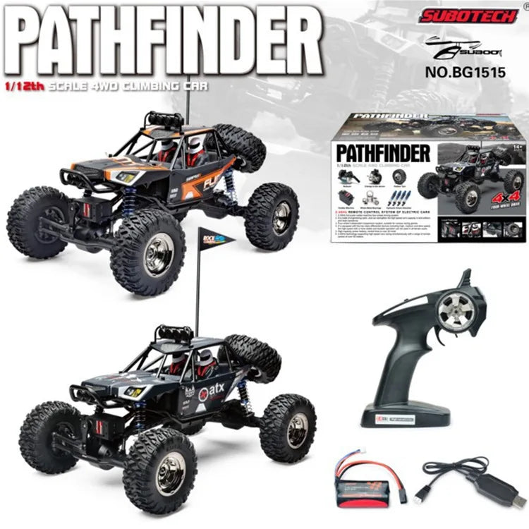 HKM-148243 1:12 Scale Rock Climbing Remote Control Off-Road Car - High Speed Electric Stunt Vehicle