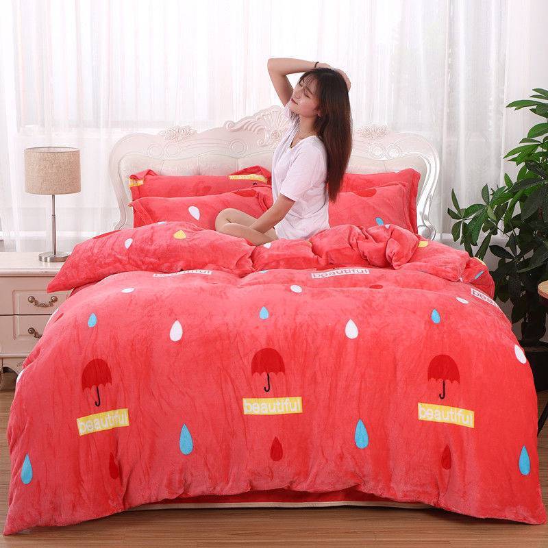 HKM-148307 Charming Double-Sided Fleece Quilt Cover in Various Patterns and Sizes