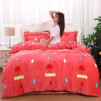HKM-148307 Charming Double-Sided Fleece Quilt Cover in Various Patterns and Sizes