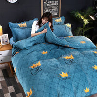 HKM-148307 Charming Double-Sided Fleece Quilt Cover in Various Patterns and Sizes