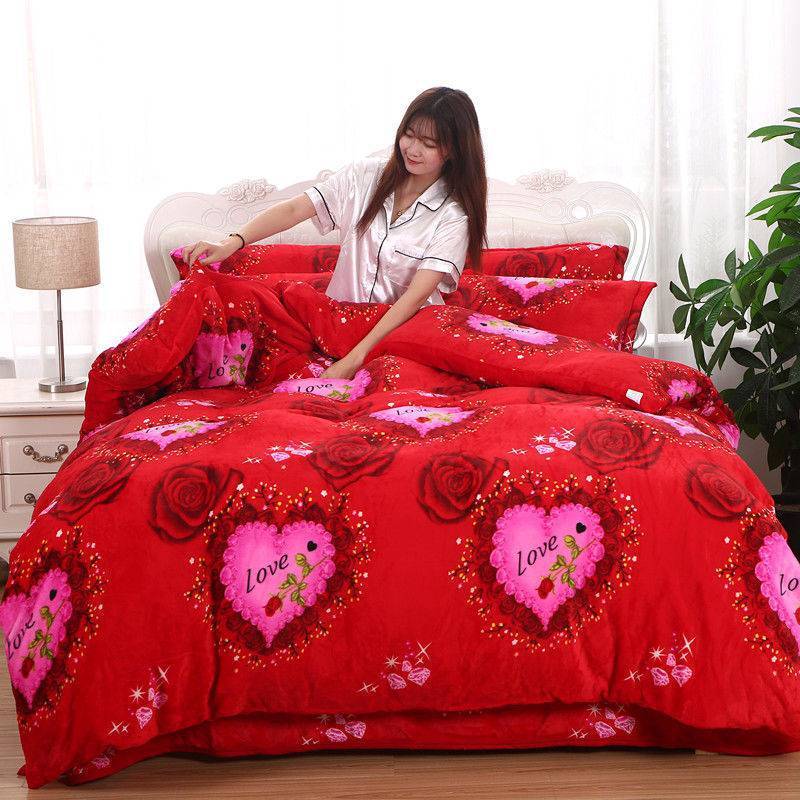 HKM-148307 Charming Double-Sided Fleece Quilt Cover in Various Patterns and Sizes