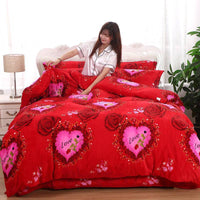 HKM-148307 Charming Double-Sided Fleece Quilt Cover in Various Patterns and Sizes