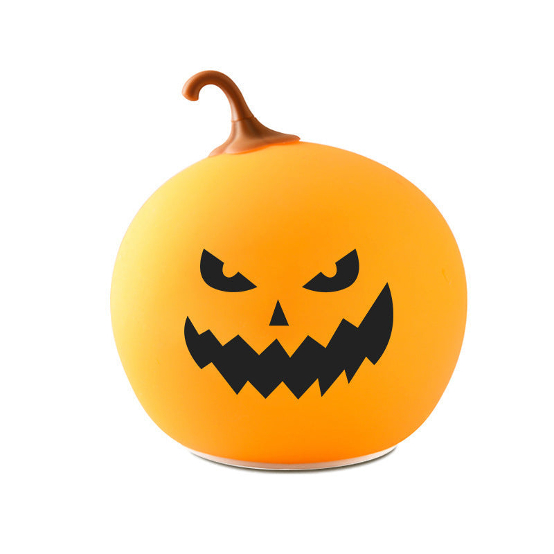 HKM-148435 Colorful Halloween Pumpkin Lantern Night Light - USB Rechargeable Decorative Prop