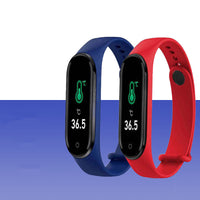 HKM-148499 Smart Watch with Temperature Measurement and Sleep Monitoring - Available in Blue, Black, and Red