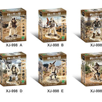 HKM-148563 Mixed Special Forces Action Figures Set with Military Accessories - 6-Piece Toy Soldier Collection for Ages 4+